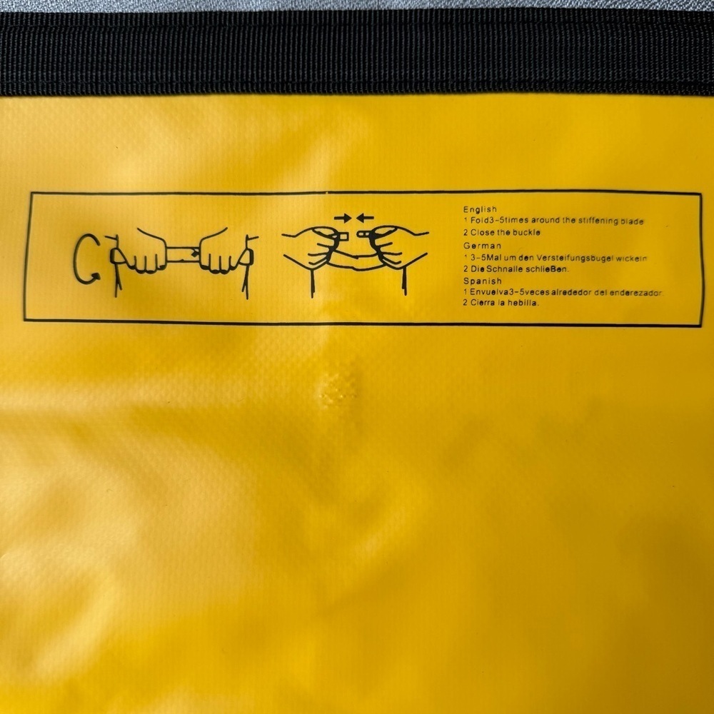 NWOT 15L Ocean Pack Waterproof Dry Bag Yellow Floating Boating - Picture 2 of 5